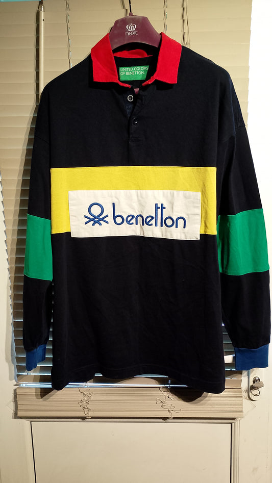 Benetton Rugby Shirt, size L